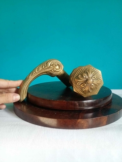 Antigo e lindo jogo de bica com registro em bronze maciço - comprar online