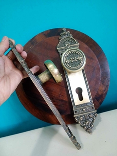 Par de Espelho / acabamento fechadura em bronze 27 cm