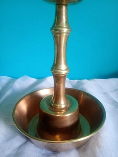 Antigo e Imponente Par de Castiçal/ Porta Vela em Latão - loja online