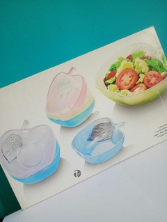 Conjunto de tigela / saladeira e bowls em vidro Satine em forma de maçã - Indonésia - comprar online