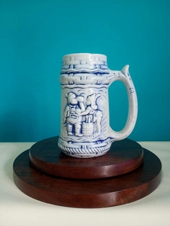 Antiga caneca em cerâmica comemorativa Petrobrás - Serarj