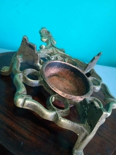 Antiga Espiriteira/ Fogareiro Em Bronze Maciço - Achados e Encantos