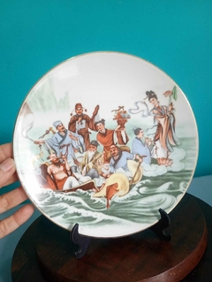 Prato antigo decorativo em porcelana chinês - loja online