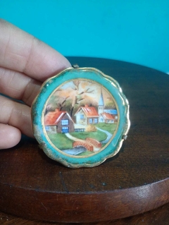 Antigo prato decorativo miniatura em porcelana Limoges - comprar online