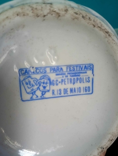 Antiga caneca em cerâmica comemorativa Petrobrás - Serarj - loja online