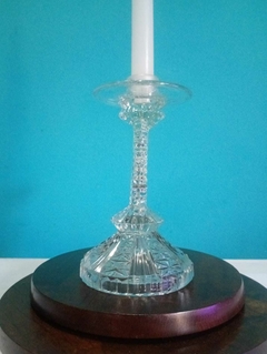 Antigo Castiçal / Porta Vela em demicristal na internet