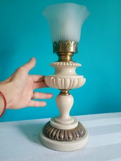 Antiga e grande luminária/ lanterna marroquina em latão e vidro - comprar online