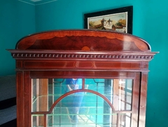 Imagem do Belíssima vitrine cristaleira francesa com macheterie