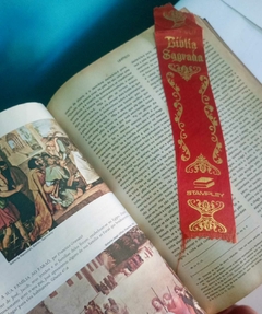 Antiga Bíblia Sagrada - Stampley Preta e dourada