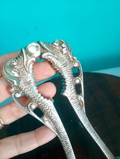 Imagem do Antigo Quebra Nozes Em Metal Banhado A Prata