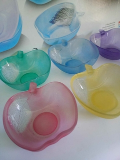 Conjunto de tigela / saladeira e bowls em vidro Satine em forma de maçã - Indonésia - loja online