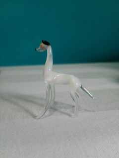 Cachorro da raça Galgo em vidro estilo murano - comprar online