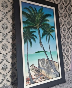 Imponente Tela s/ Oléo 1,50m "águas da Praia de Carneiros" - loja online