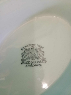 Antiga sopeira branca inglesa em porcelana WOOD & SONS na internet