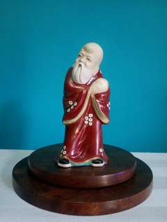 Arte Oriental - sábio chinês em porcelana