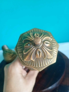 Antigo e lindo jogo de bica com registro em bronze maciço