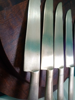 Jogo com 5 facas em bronze - loja online