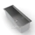 calha úmida de embutir - inox - 47 cm - xteel