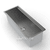 calha úmida de embutir - inox - 122 cm - xteel