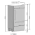 refrigerador combinado de embutir para revestir - professionale 30" - ice maker - 480l - 75 cm - 220v - elanto - comprar online