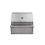 churrasqueira a carvão de embutir 27" - inox - 69 cm - ud eletros