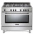 fogão artigiano 5q - forno elétrico - 9 funções - 140l - inox - 90 cm - 220v - elanto