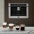 cafeteira de embutir - linha professional - inox e vidro preto - 60 cm - 220v - tecno - comprar online