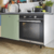 forno elétrico de embutir maris fsm 86 - 10 funções - 71l - vidro preto e inox - 60 cm - 220v - franke - comprar online
