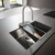 misturador monocomando de cozinha 170 eco - aquno select m81 sbox - inox - hansgrohe