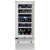 adega 23 garrafas vintage - abertura esquerda - dual zone - inox - 38cm - 220v - tecno