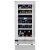 adega para vinhos e espumantes, porta em inox, abertura a esquerda, 23 gar. 750 ml bordeaux, dual zone, professional - comprar online