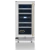 adega 23 garrafas vintage - abertura esquerda - dual zone - inox - 38cm - 220v - tecno - comprar online