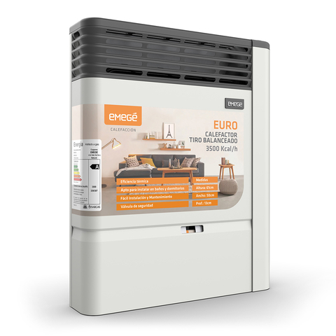 Calefactor Emegé 3500 Kcal/h TBU Linea Euro AC/1 - comprar online