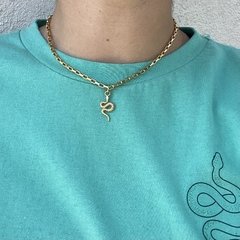 Colar mini snake gold - comprar online