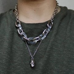 Colar Elos transparent - Meduza Acessórios