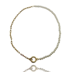 Colar pearl gold