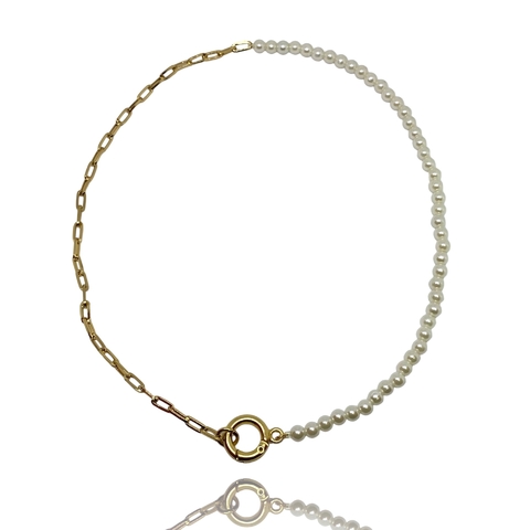 Colar pearl gold