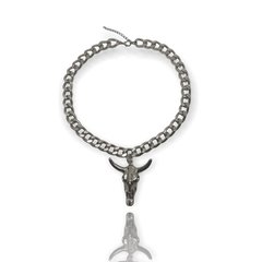 Colar Cromado Baphomet na internet