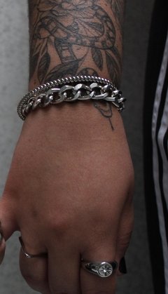 Pulseira Corrente Cromada - Meduza Acessórios