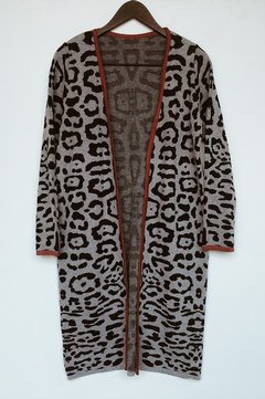 TAPADO ANIMAL PRINT GRIS + LACRE en internet
