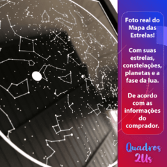 MAPA DAS ESTRELAS - ARTE DIGITAL - Quadros2Us