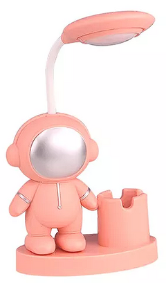 Lampara Velador Astronauta Led Usb Infantil Portalapiz Mesa