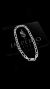 Pulseira de prata italiana teor 925 modelo 3x1 5mm