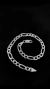 Pulseira de prata italiana teor 925 modelo 3x1 5mm