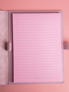 Porta bloco rosa - Encaixotamor