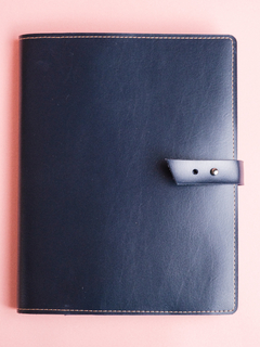 Capa para caderno A5 - Azul Marinho - comprar online