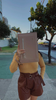 Pasta Executiva Nude - Grande - Encaixotamor