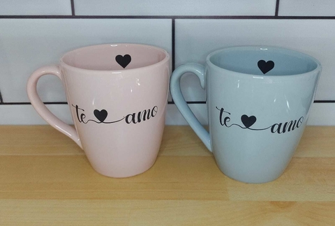 TAZA TE AMO COLOR PASTEL