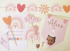 kit Festa Arco Iris Boho
