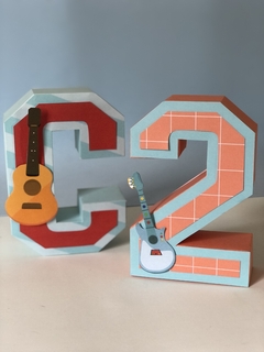 Letras 3D Musical - 2 Unidades